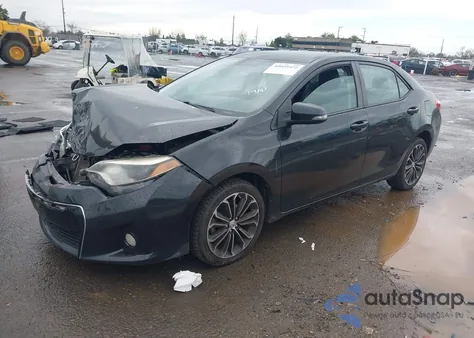 2015 Toyota Corolla S Premium из США, поврежденный, VIN 2T1BURHEXFC281367